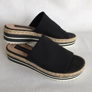 Steven by Steve Madden Lilie black & cream sandals